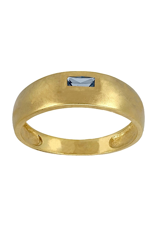 Anillo oro, sortija con topacio azul para niñas Comunión. 037_175-S a precios baratos