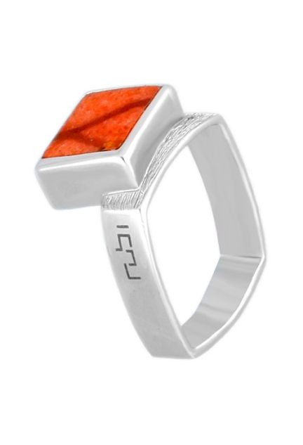 anillo plata brazo cuadrado agata roja 103_YR6848_01