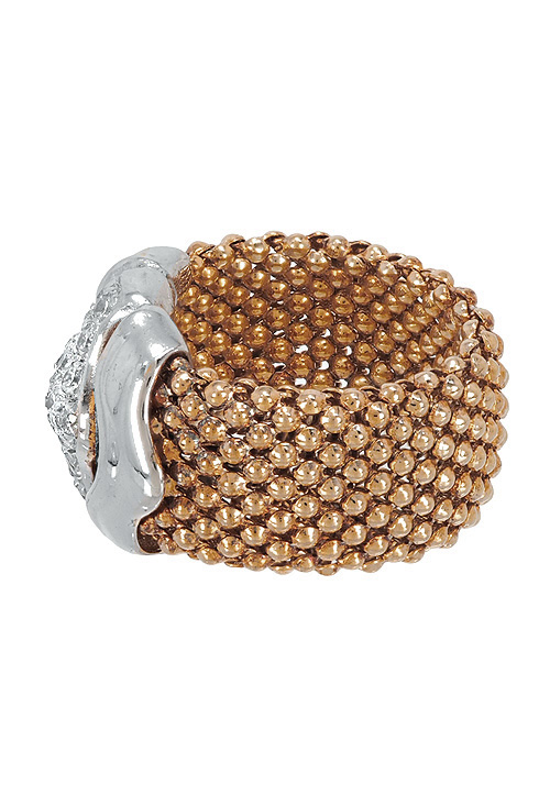 Anillo plata chapada bicolor rosa silver 248_0361-RB anillo plata chapada en rosa y motivo en plata su color brazo tipo malla foto tumbada precio de ocasion 248_0361-RB_02