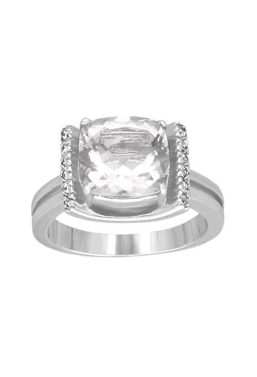 Anillo plata, sortija con circonita 103_YR4583-Z anillo plata con circonitas foto de frente 103_YR4583-Z