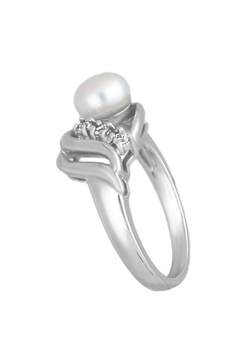 Anillo plata perla cultivada y circonitas. 132_02222-S anillo plata con perla y circonitas toma de lateral 132_02222-S_01