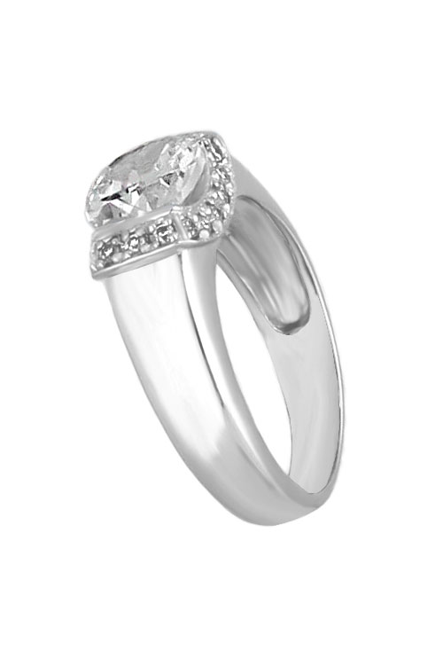 Sortija de plata con circonita central y orla 103_YR1217-Z anillo plata cuarzo cristal y circonitas toma lateral 103_YR1217-Z_01