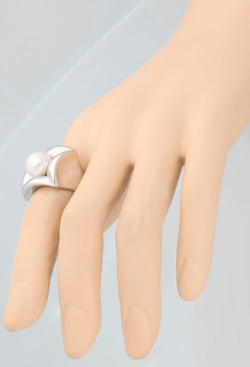 Anillo plata y perla cultivada 136_26524 anillo plata y perla cultivada vista modelo 136_26524_03