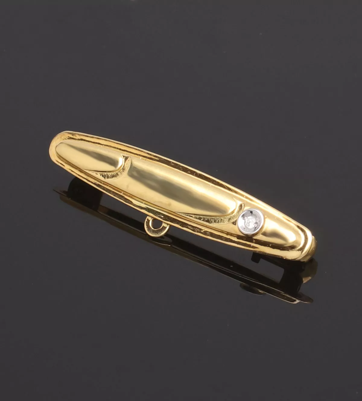 Imperdible para bebé de oro con diamante. 146_4416 Imperdible para bebé de oro con diamante. 146_4416 - Imagen 3