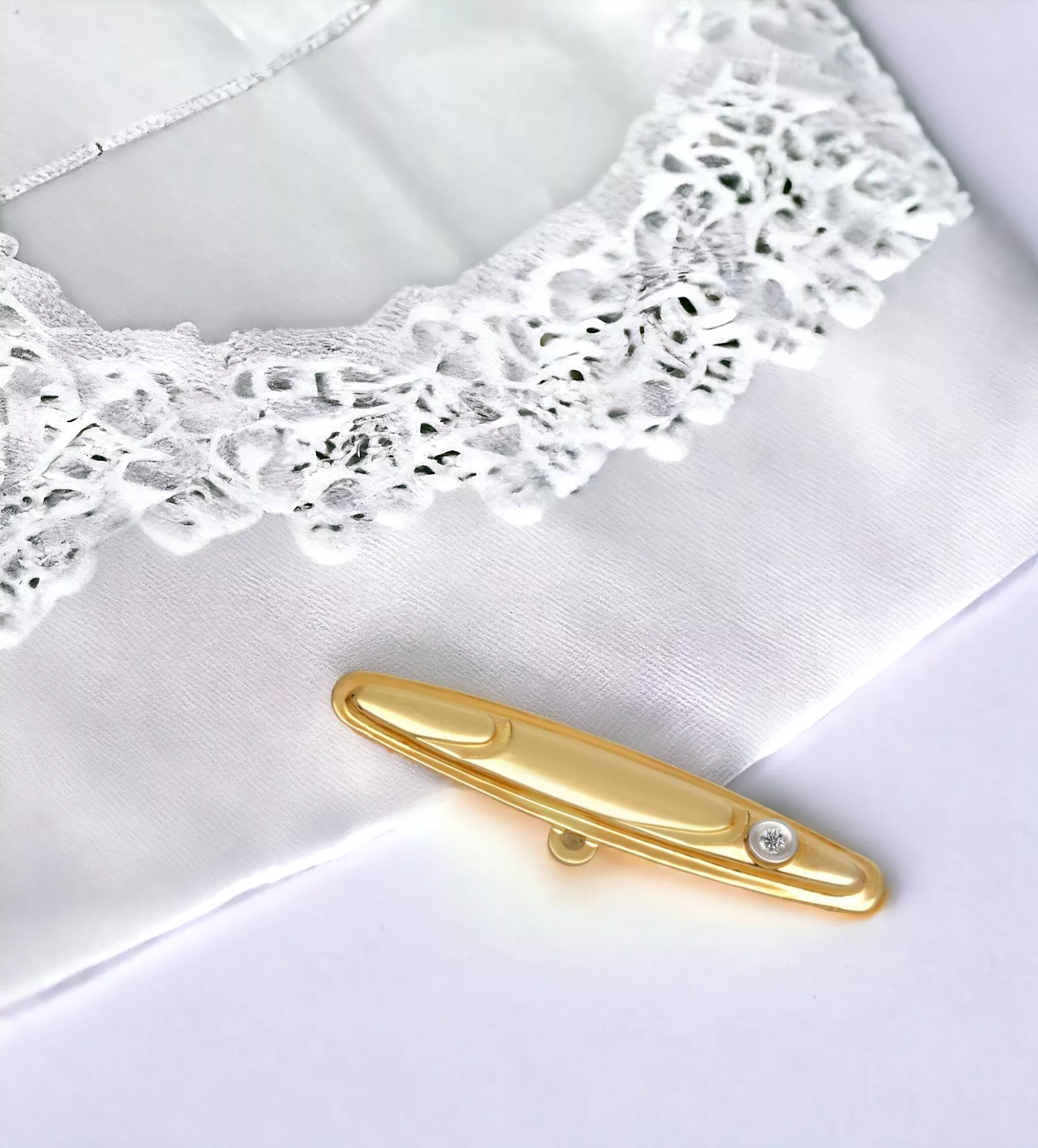 Imperdible para bebé de oro con diamante. 146_4416 Imperdible para bebé de oro con diamante. 146_4416 - Imagen 5