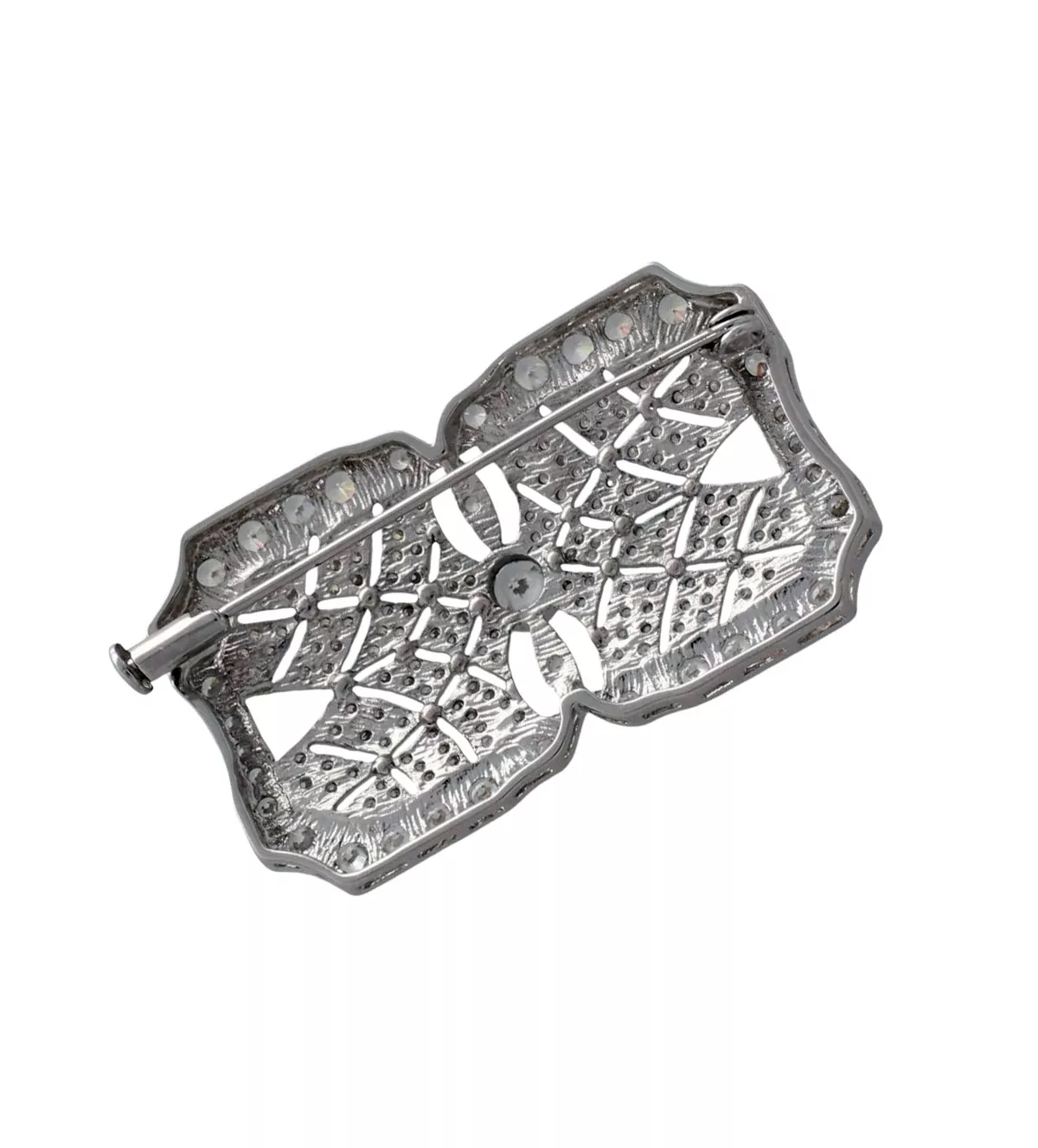 Broche de plata para solapa "Tudor" broche de plata para solapa foto trasera