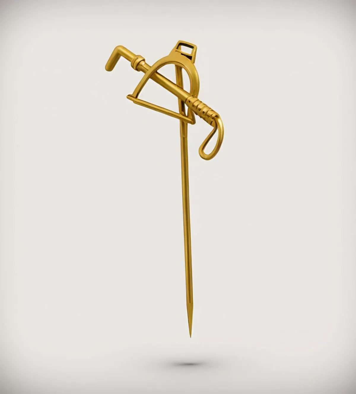 Broche de oro tipo aguja "Estribo" Broche de oro tipo aguja "Estribo" - Imagen 5