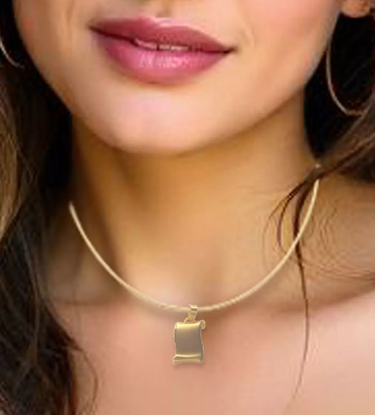 Chapa de identidad de oro 036_I11381 chapa de identidad de oro pergamino foto modelo