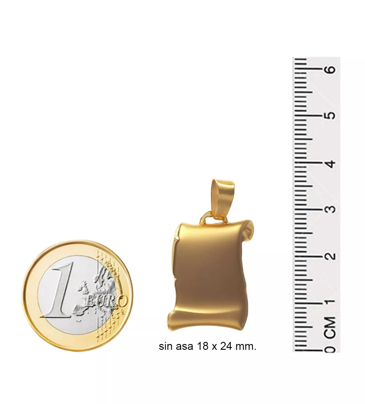 Chapa de identidad de oro 036_I11381 chapa de identidad de oro pergamino foto medida