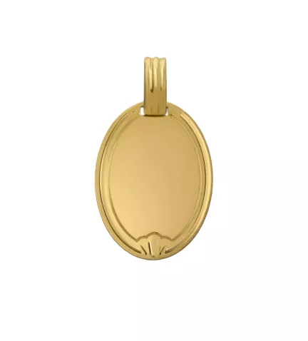 chapa de oro vista frontal