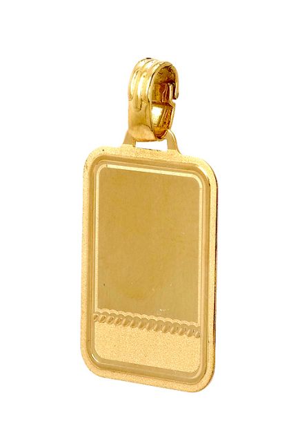 Chapa de oro amarillo de 18 kilates con forma rectangular - foto 04 - rfcia 045_216582L1-13