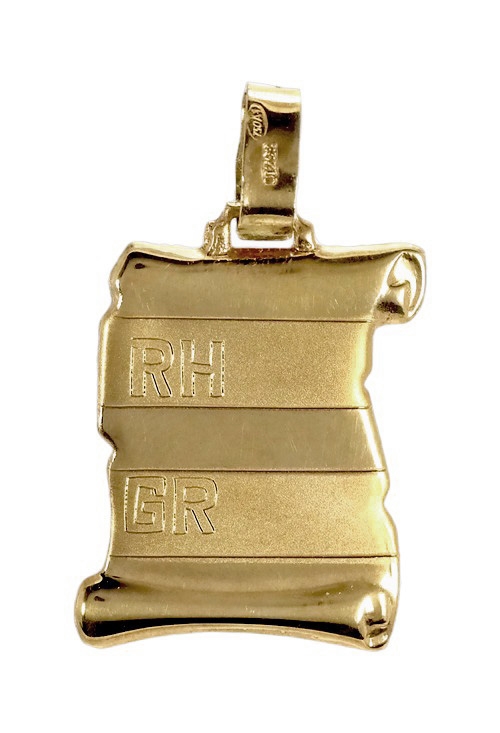 Chapa identidad pergamino oro amarillo 18 ktes 005_06114 Chapa identidad pergamino oro amarillo 18 ktes - foto 3 - rfcia.005_06114