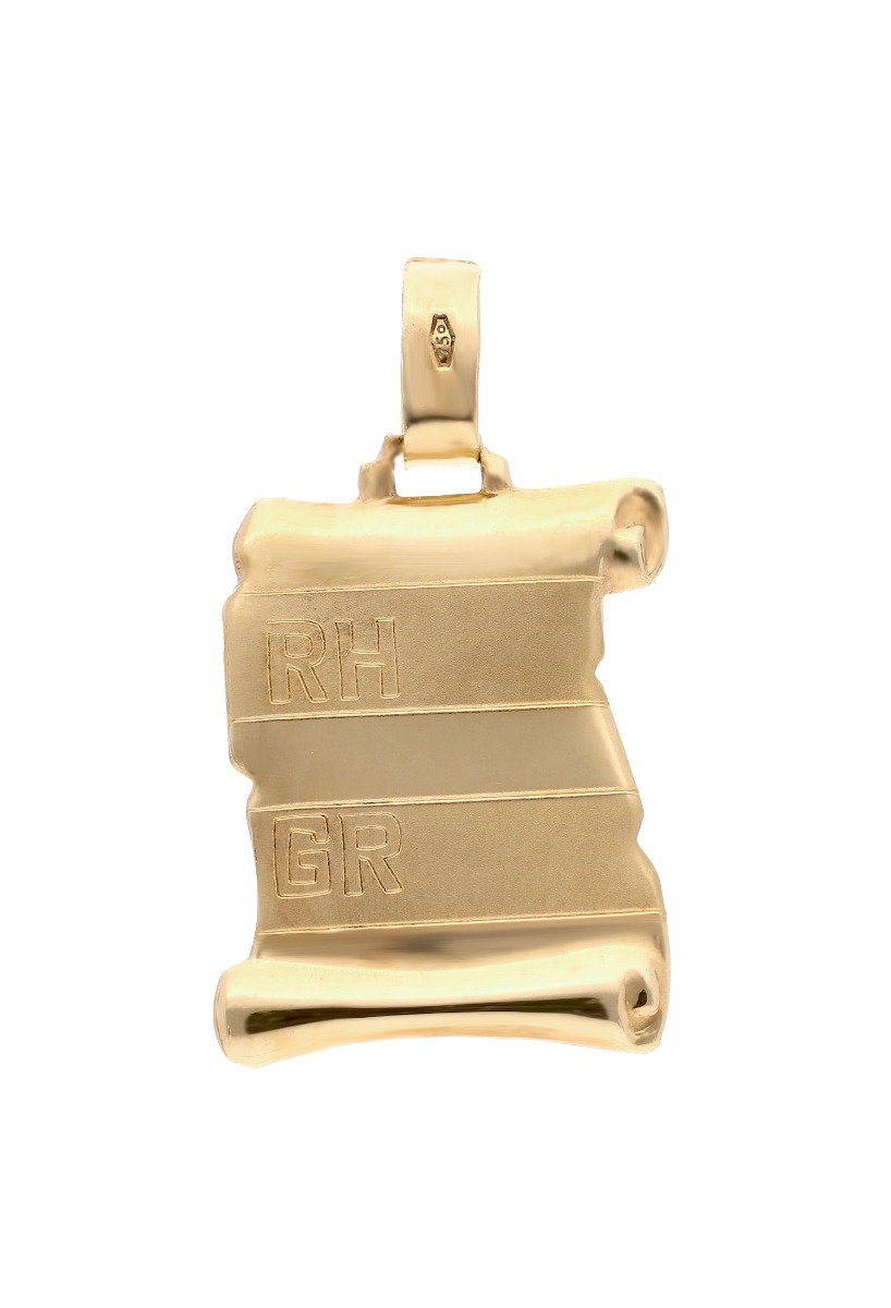 Chapa identidad pergamino oro amarillo 18 ktes 005_06114 Chapa identidad pergamino oro amarillo 18 ktes - foto 3 - rfcia.005_06114