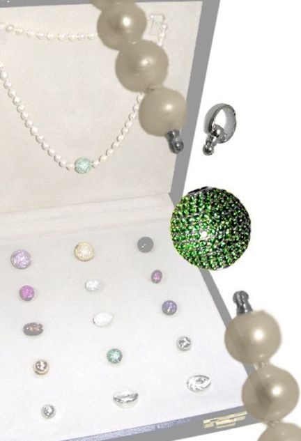 Cierre collar plata intercambiable con micro engastado. 248_C4S147P-07