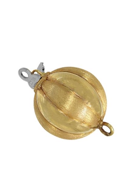 cierre para collar oro amarillo 18 kilates bola gallones brillo y mate foto para venta en joyeria online precio muy barato foto uno