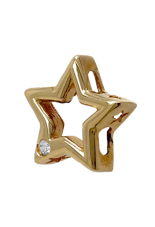 Colgante oro amarillo 18K estrella 037_88581 Colgante con circonita en oro amarillo de ley 18 kilates Estrella - foto 04 - rfcia 037_88581