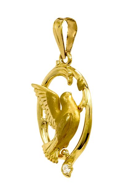 Colgante de enamorados, oro amarillo 1a ley 18 ktes - foto 04 - rfcia 001_011222