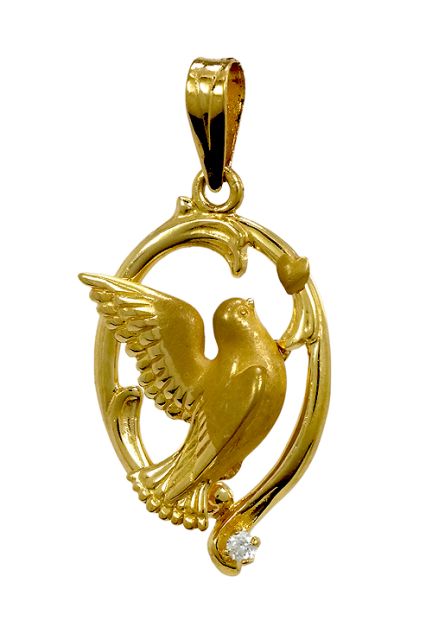 Colgante de enamorados, oro amarillo 1a ley 18 ktes - foto 3 - rfcia.001_011222