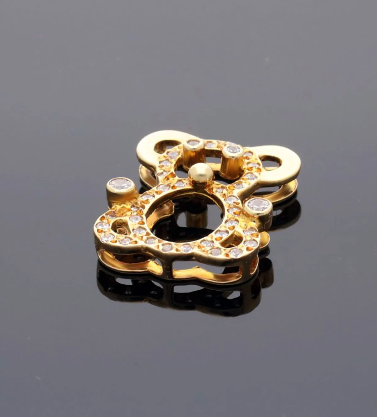 Colgante de oro 18K oso con circonitas 146_3913 colgante-de-oro-con-circones-146_3913_05 toma real