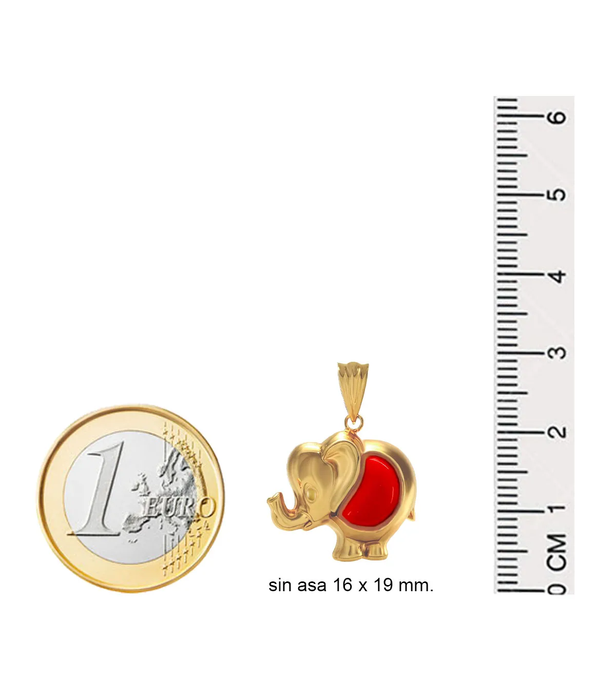 Colgante de oro y coral, elefante de la suerte. 146_L010C colgante-de-oro-elefante-con-coralina-146_L010C medidas