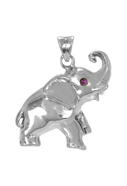 colgante en plata de ley con la figura de un elefante de la suerte joyas de mujer a precios baratos 037_ELEF