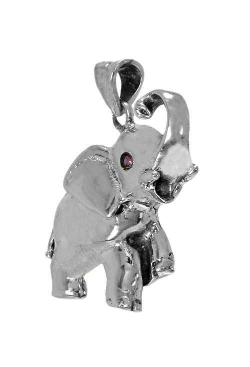 Colgante en plata de ley figura elefante de la suerte 037_ELEF compra online colgante en plata de ley con la figura de un elefante de la suerte joyas de mujer a precios baratos 037_ELEF