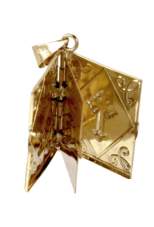 Colgante libro 1a Comunion de oro amarillo 18 ktes - foto 04 - rfcia 011_F19898