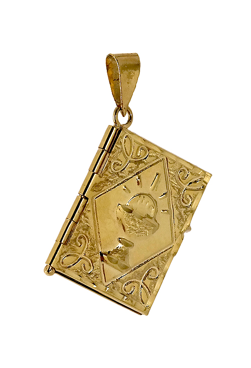 Colgante libro 1a Comunion de oro amarillo 18 ktes - foto 3 - rfcia.011_F19898