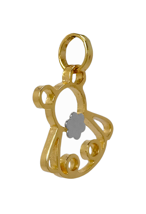 Colgante oro bicolor oso 002_80987CG Colgante oro bicolor Figura de oso - foto 04 - rfcia 002_80987CG