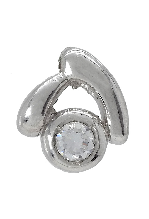 Colgante oro blanco 18 ktes y circonitas 044_5196 Colgante oro blanco de ley. dije con circonitas - foto 1 - rfcia.044_5196