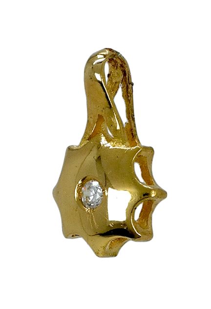 Colgante oro, dije figura de estrella con circonita - foto 04 - rfcia 025_D-01301