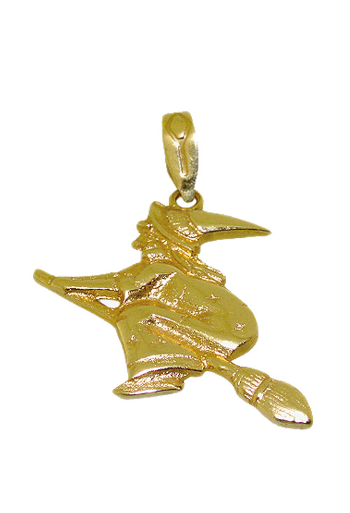 Colgante oro bruja 002_8932CG Colgante oro, dije sin piedras - foto 3 - rfcia.002_8932CG