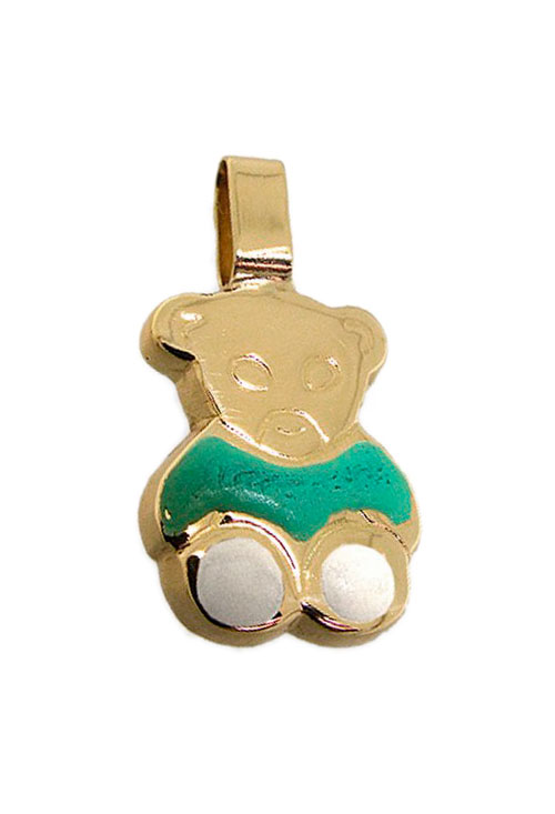 Oportunidad joyería Colgante oro 18K oso esmaltado 036_F61401 Colgante oro, dije sin piedras - foto 1 - rfcia.036_F61401