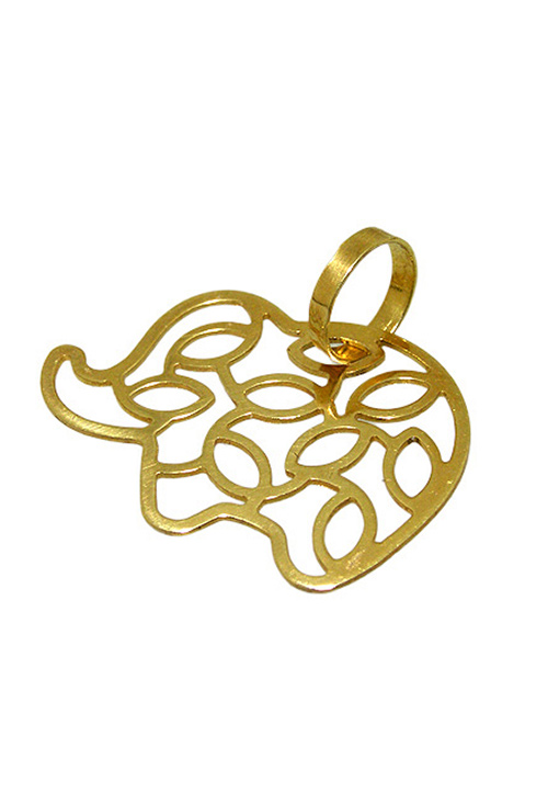 Colgante oro Elefante cuerpo calado - foto 1 - rfcia.019_4675