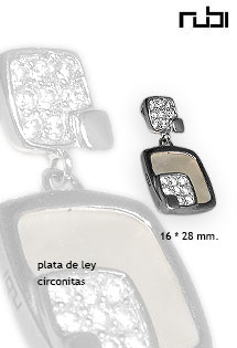 Colgante plata ley dije con piedras rfcia.103_NSP261B