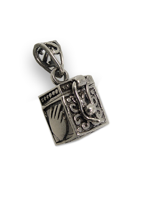 Colgante plata relicario bote de los deseos 037_E13-018 Colgante plata ley, dije sin piedras - foto 3 - rfcia.037_E13-018