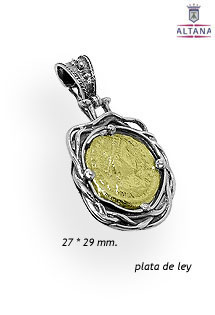 Colgante plata ley dije sin piedras rfcia.251_59D0028AP