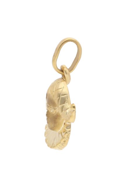 colgante de oro amarillo 18 kilates arlequin fotografia lateral para web el rubi joyeros