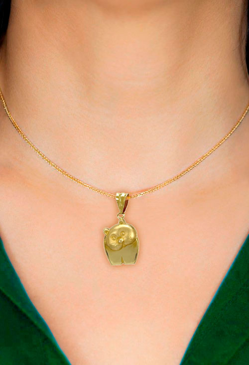 Colgante oro amarillo 18K gato 019_3245 colgante oro amarillo 18 ktes gato toma modelo femenino