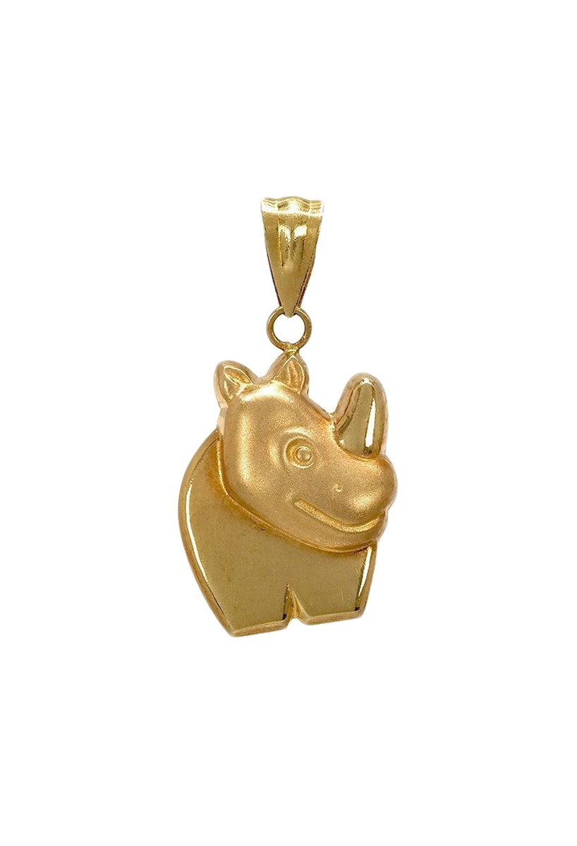 Colgante oro amarillo rinoceronte 019_3243 colgante oro amarillo 18 ktes rinoceronte 019_3243