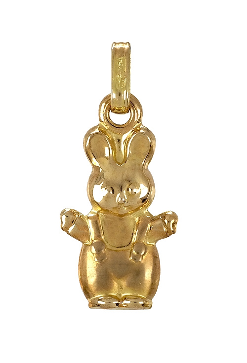 colgante oro amarillo 18 kilates conejo con tirantes imagen A 189_05-206-2