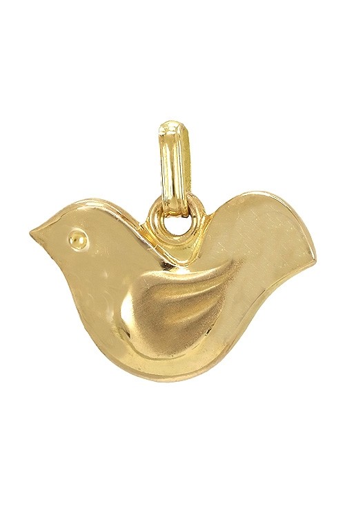 Joyas para la Paz: Diseños simbólicos para celebrar el Día Escolar de la No Violencia 2026 Colgante oro amarillo 18K paloma 189_05-123-2