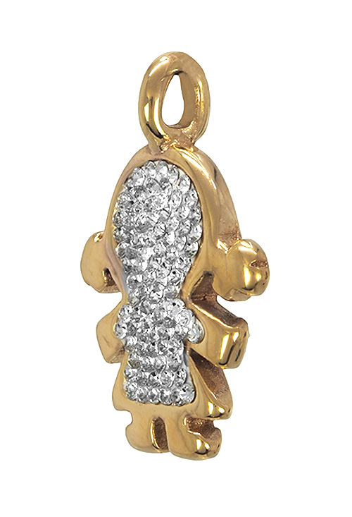 Colgante oro amarillo forma de niña con coletas 243_467-00038 colgante oro amarillo 18 ktes con forma de niña vista oblicua precio barato joyeria online 243_467-00038_01