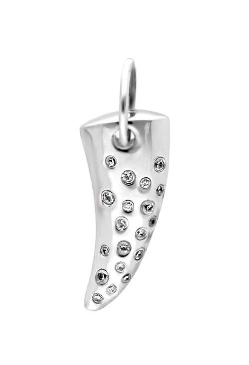 colgante plata colmillo vista frontal 132_71285-C