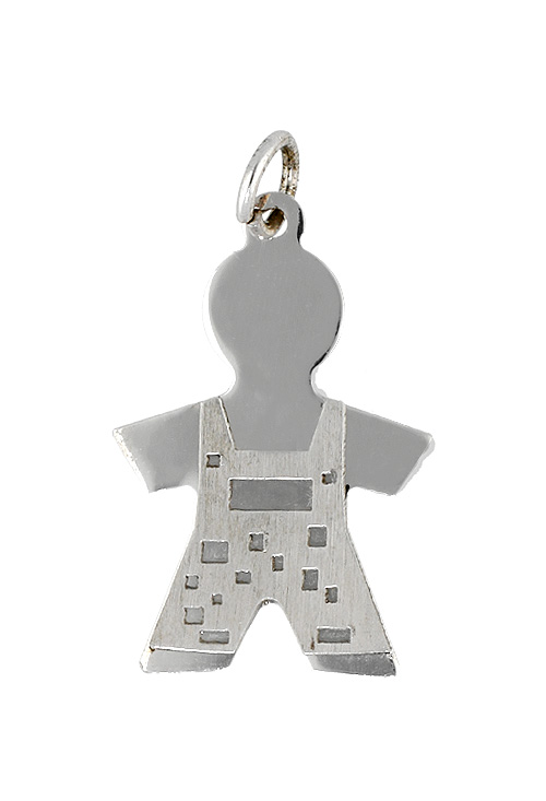 Colgante plata silueta de niño 200_1320 Colgante plata ley dije sin piedras rfcia.200_1320