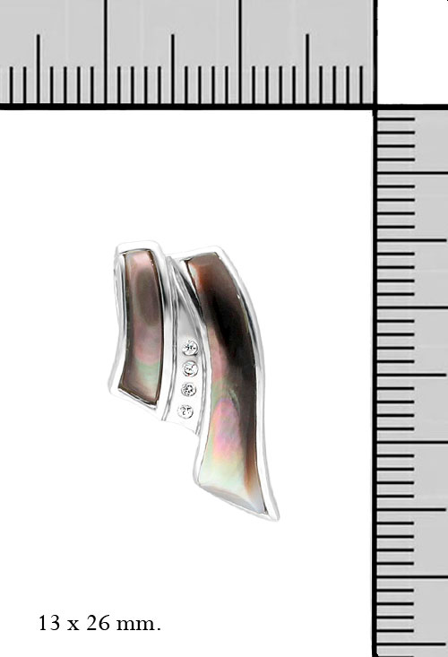 colgante plata nacar negro y circonitas vista con medidas 132_10037_M