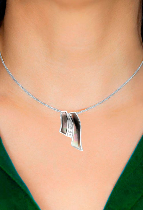 colgante plata nacar negro y circonitas vista modelo 132_10037_02