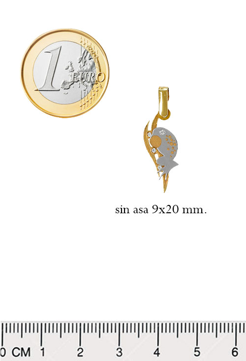 Colgante oro bicolor 18 ktes rana 197_0441 colgante oro blanco y amarillo 18 kilates rana a punto de saltar foto para web el rubi joyeros toma con medidas