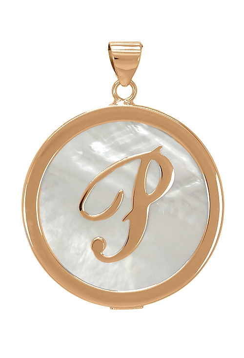 Colgante de plata chapada en rosa, inicial P. 260_138061R-P Colgante de plata chapada en rosa, inicial P a precios baratos 260_138061R-P