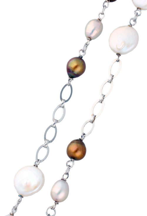 collar de plata 90 cm de largo con entrepiezas que son perlas de diferentes tamaños formas y colores vista detallada precio barato joyeria online 224_PS070243N_01
